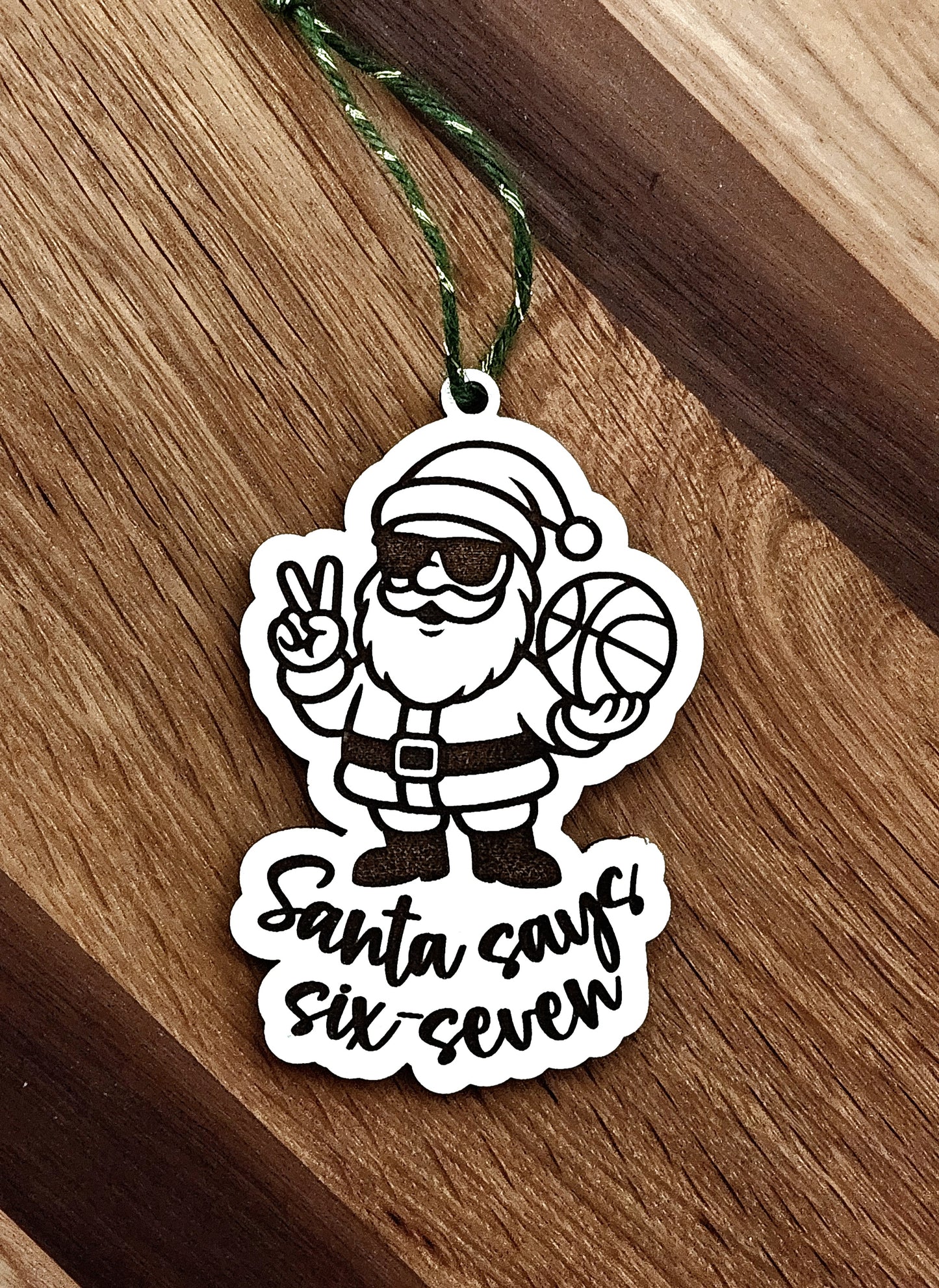 67 Santa Ornament