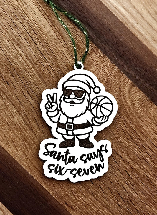 67 Santa Ornament